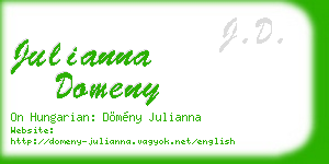julianna domeny business card