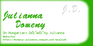 julianna domeny business card